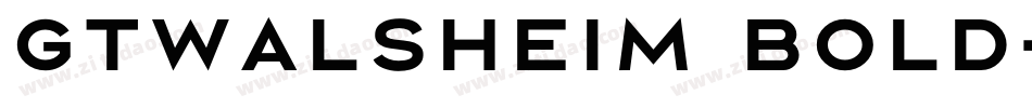 gtwalsheim bold字体转换